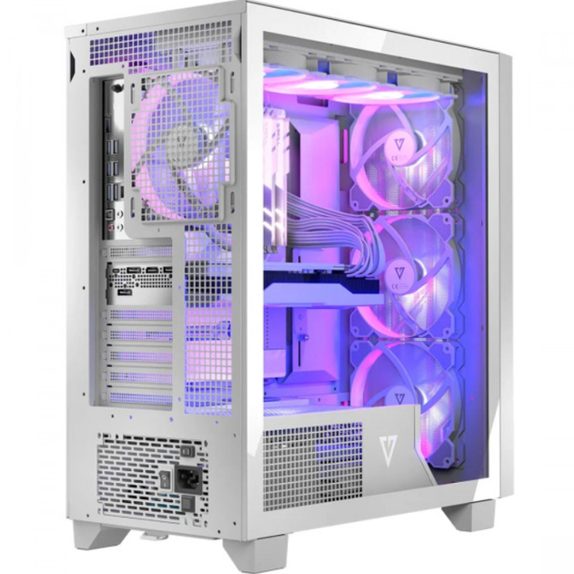 Корпус для компьютера Modecom VOLCANO PERUN APEX ARGB MIDI 4x140mm fans USB 3.0x2+TYPE-C без БП ATX White (AT-PERUN-4F-ARGB-20-00000) - изображение 7