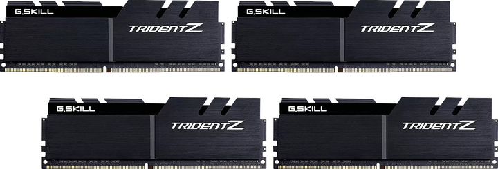 Pamięć RAM G.Skill DDR4-4133 32768MB PC4-33064 (Kit of 4x8192) Trident Z Black (F4-4133C19Q-32GTZKKF) - obraz 1