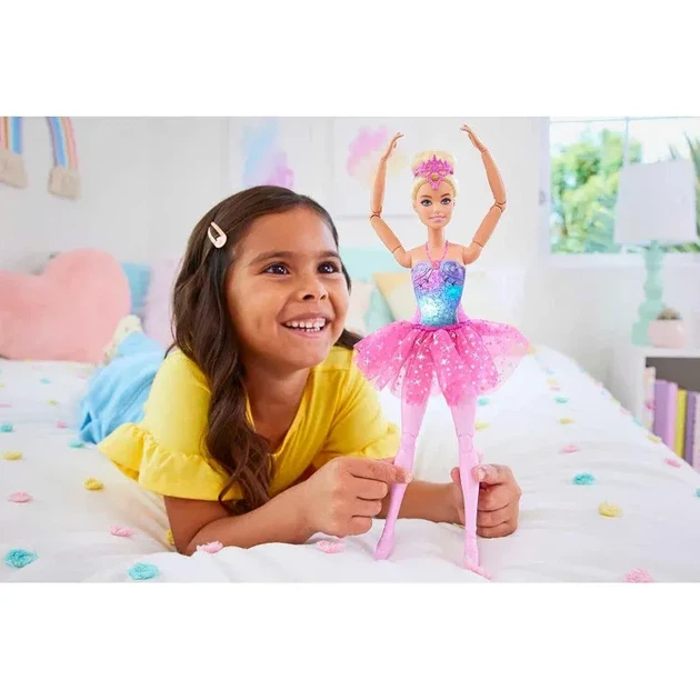 Лялька Барбі Дрімтопія Сяюча Балерина Barbie Dreamtopia Twinkle Lights Ballerina HLC25 - зображення 4