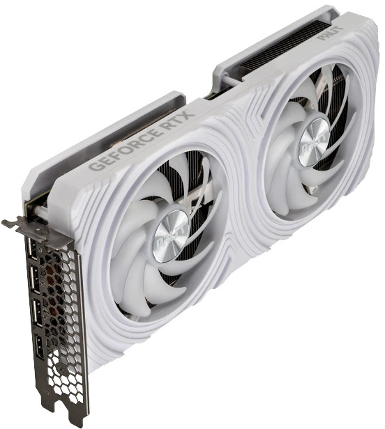 Karta graficzna Palit PCI-Ex GeForce RTX 4070 12GB Dual OC GDDR6X (192bit) (2475/21000) (1 x HDMI, 3 x DisplayPort) White (NE64070S19K9-1048L) - Zdjęcie 4 Karta graficzna Palit PCI-Ex GeForce RTX 4070 12GB Dual OC GDDR6X (192bit) (2475/21000) (1 x HDMI, 3 x DisplayPort) White (NE64070S19K9-1048L) - obraz 4