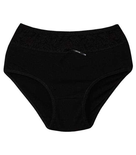 Высокие трусы большого размера с кружевом - Anisse - 5062 - XXL - Черный - Фото 1 Высокие трусы большого размера с кружевом - Anisse - 5062 - XXL - Черный - изображение 1