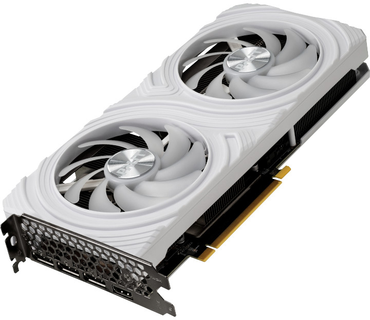 Видеокарта Palit PCI-Ex GeForce RTX 4070 12GB Dual OC GDDR6X (192bit) (2475/21000) (1 x HDMI, 3 x DisplayPort) White (NE64070S19K9-1048L) - изображение 2