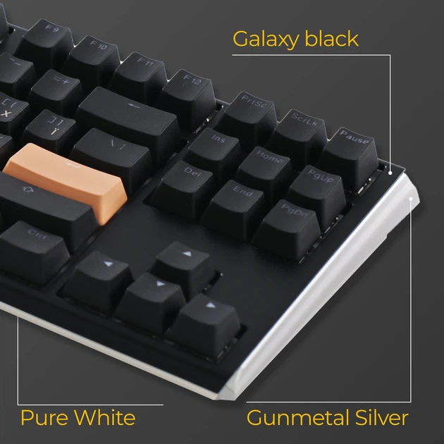 Клавиатура проводная Ducky One 3 TKL Cherry MX Red RGB UA USB