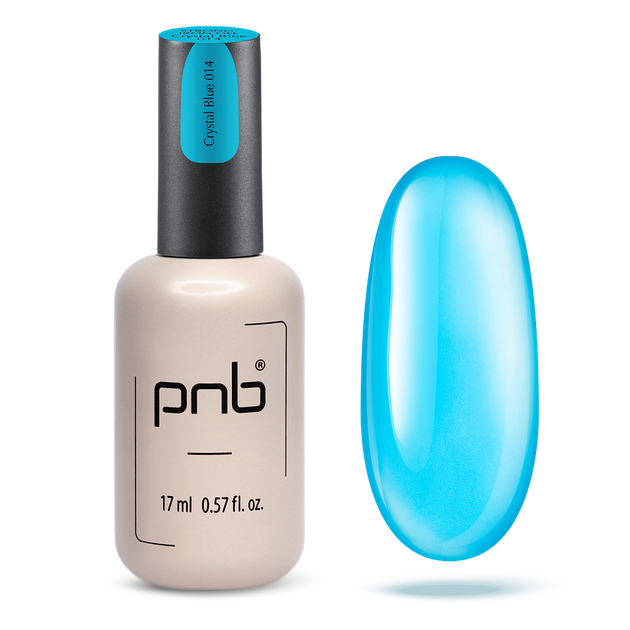Моделюючий гель для нігтів PNB UV/LED Strong Iron Gel Crystal Blue 014 17 мл - Фото 1 Моделюючий гель для нігтів PNB UV/LED Strong Iron Gel Crystal Blue 014 17 мл - зображення 1