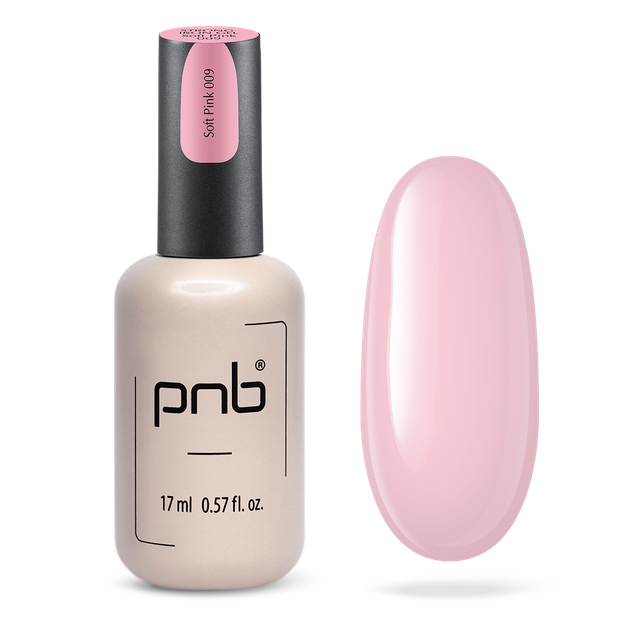 Моделюючий гель для нігтів PNB UV/LED Strong Iron Gel Soft Pink 009 17 мл - Фото 1 Моделюючий гель для нігтів PNB UV/LED Strong Iron Gel Soft Pink 009 17 мл - изображение 1