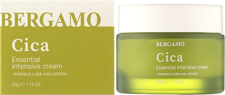 Крем для обличчя з азіатською центелою - Bergamo Cica Essential Intensive Cream 50g (1069979-109299) - Фото 2 Крем для обличчя з азіатською центелою - Bergamo Cica Essential Intensive Cream 50g (1069979-109299) - зображення 2