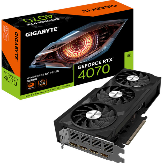 Видеокарта Gigabyte GeForce RTX 4070 WINDFORCE OC V2 12G (GV-N4070WF3OCV2-12GD) - изображение 6