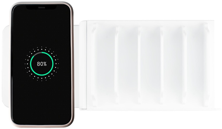 Бездротова зарядна панель Good Connections Qi Wireless Charging Pad 15 W Left White (4014619842735) - зображення 3
