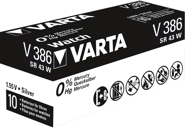 Baterie Varta Professional V386 1.55 V 10 szt. (4008496273577) - obraz 1