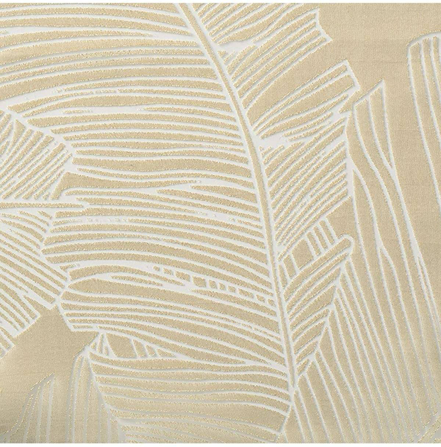 Firana Atmosphera Leaf motyw liści 140 x 240 cm Beżowa (3560233811608) - obraz 4