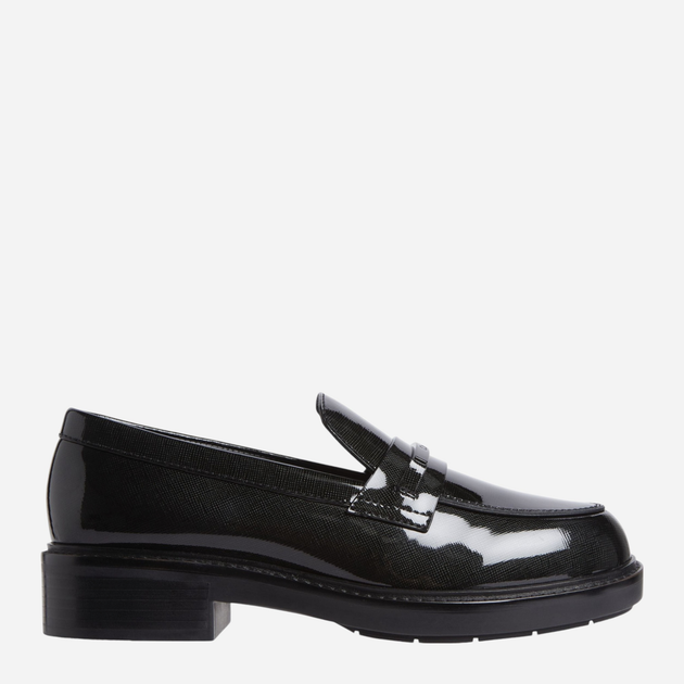 Loafersy damskie skórzane Calvin Klein HW0HW02076BEH 39 Czarne (8720639184675) - obraz 1