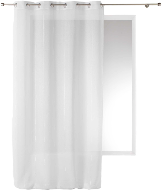 Firana Douceur d'interieur Linahe na przelotkach 140 x 260 cm Biała (3574386249072) - obraz 3