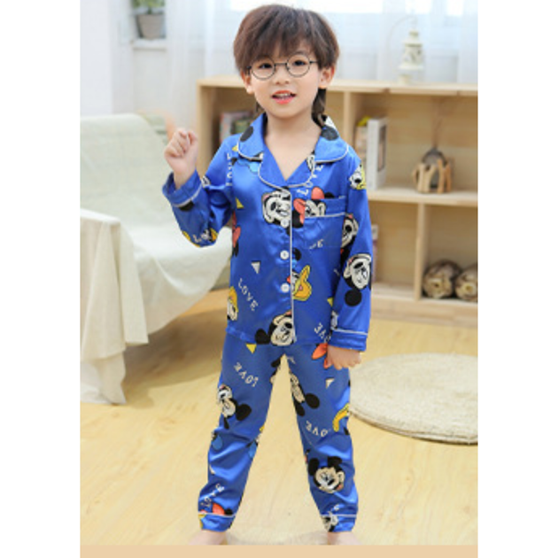 Детская пижама с Микки Маусом для мальчиков Baby Mickey, Синий, 130-140 см - изображение 3