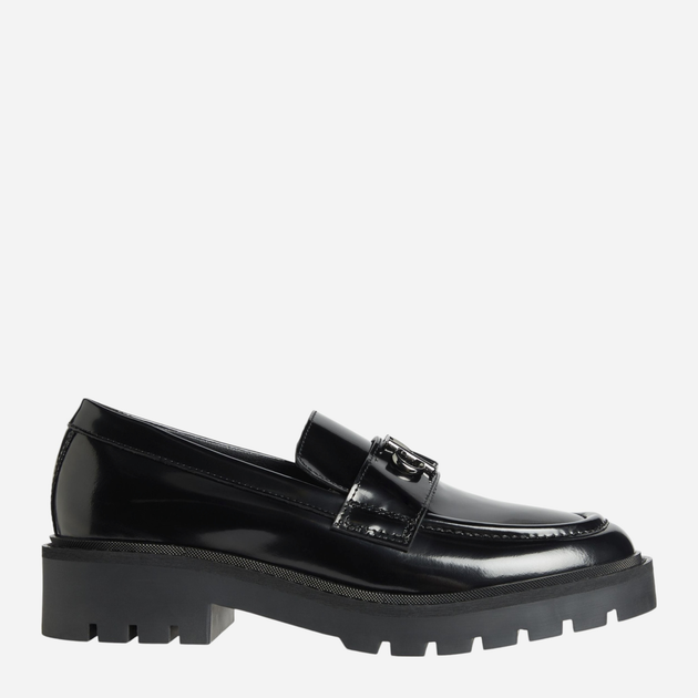 Loafersy damskie skórzane Calvin Klein Jeans YW0YW015030GT 40 Czarne (8720639183364) - obraz 1