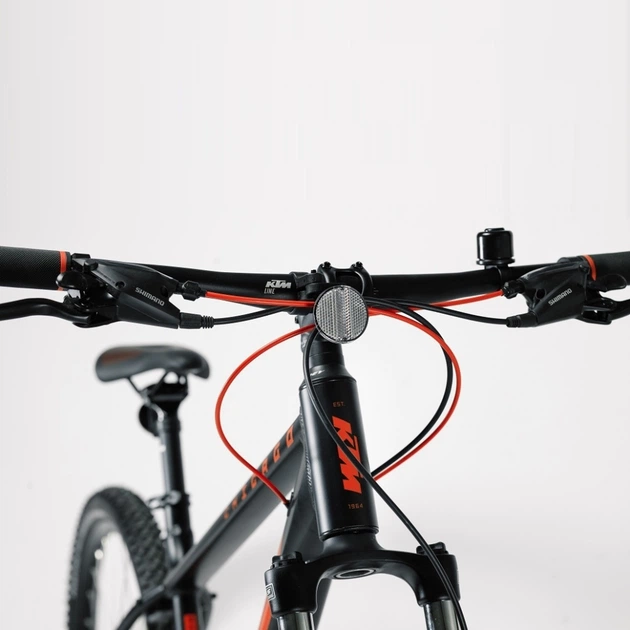 Велосипед KTM CHICAGO 272 27.5 " рама L / 48, чорний матовий (Помаранчевий), 2022 (22814118) - изображение 4