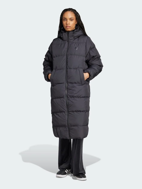 ゆき Пуховик зимний длинный женский Adidas Originals Regen Long Down
