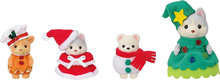 Набір фігурок Epoch Sylvanian Families Різдвяна зустріч друзів (5054131057100) - зображення 4