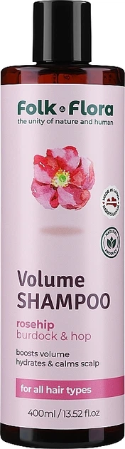 Шампунь для обьема волос - Folk&Flora Volume Shampoo 400ml (1363566-14972514) - Фото 1 Шампунь для обьема волос - Folk&Flora Volume Shampoo 400ml (1363566-14972514) - изображение 1