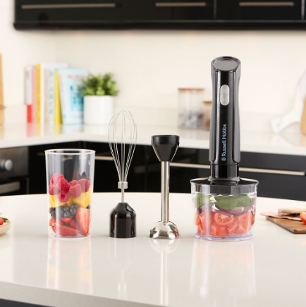 Занурювальний блендер Russell Hobbs 27141-56 Matte Charcoal 3 in 1 Hand Blender (7030808) - Фото 9 Занурювальний блендер Russell Hobbs 27141-56 Matte Charcoal 3 in 1 Hand Blender (7030808) - изображение 9