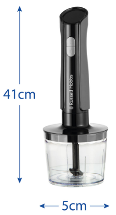 Занурювальний блендер Russell Hobbs 27141-56 Matte Charcoal 3 in 1 Hand Blender (7030808) - Фото 10 Занурювальний блендер Russell Hobbs 27141-56 Matte Charcoal 3 in 1 Hand Blender (7030808) - изображение 10