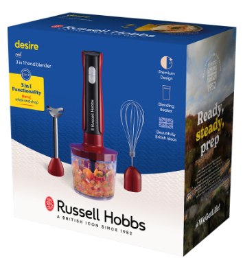 Занурювальний блендер Russell Hobbs 27140-56 Desire 3 in 1 Hand Blender (7030807) - Фото 6 Занурювальний блендер Russell Hobbs 27140-56 Desire 3 in 1 Hand Blender (7030807) - изображение 6