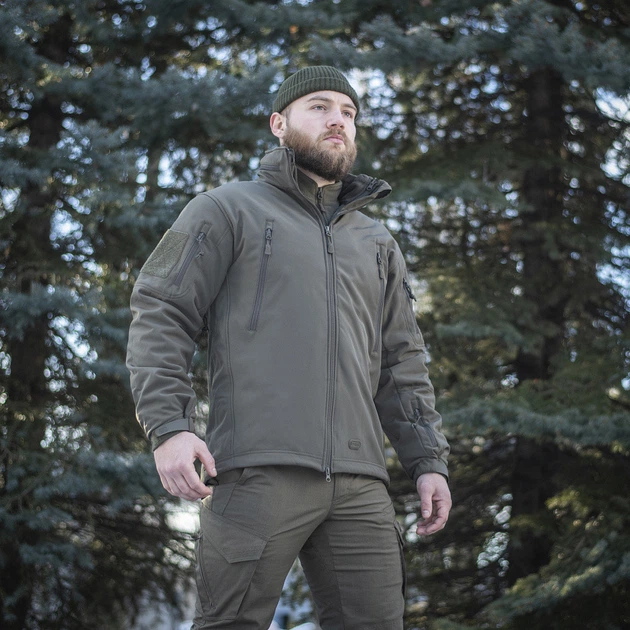 Куртка M-Tac Soft Shell з підстібкою олива розмір XL - зображення 4