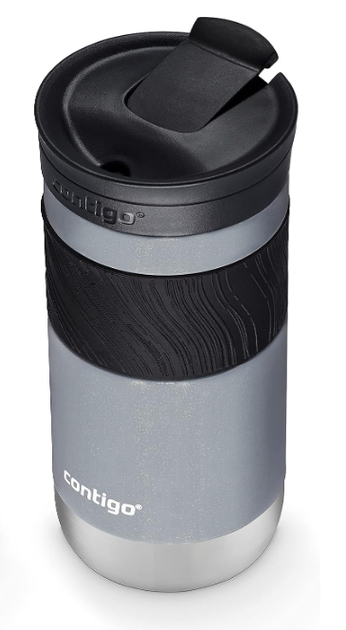 Термокухоль Contigo Byron SNAPSEAL 470 мл Gold Morel Сіра перламутр - зображення 2