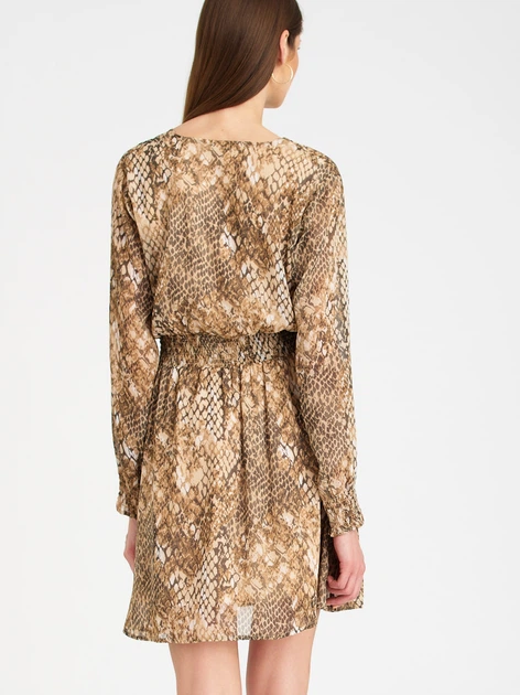 Плаття жіноче коротке Greenpoint SUK5440041W22ANM09 34 Пісочне (5903245341011) - зображення 2