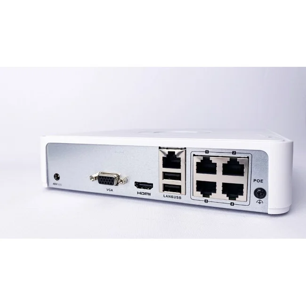 4-канальный IP PoE видеорегистратор Hikvision DS-7104NI-Q1/4P(STD)(D)/UKR, 6Мп - изображение 2