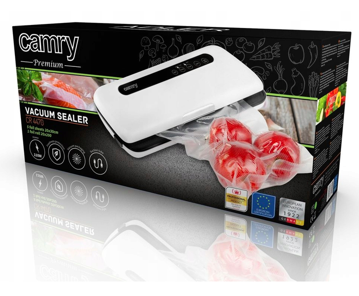 Вакууматор для еды влажных и сухих продуктов вакуумный упаковщик Camry CR 4470 (01042) - изображение 8