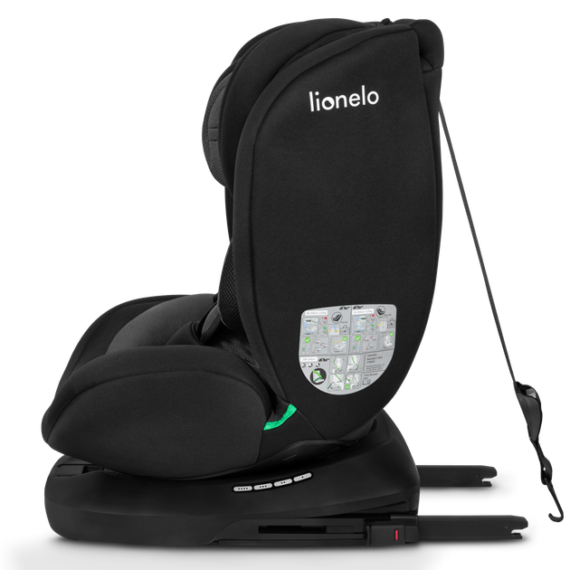 Детское автокресло Lionelo BASTIAAN I-SIZE BLACK GREY - Фото 3 Детское автокресло Lionelo BASTIAAN I-SIZE BLACK GREY - изображение 3