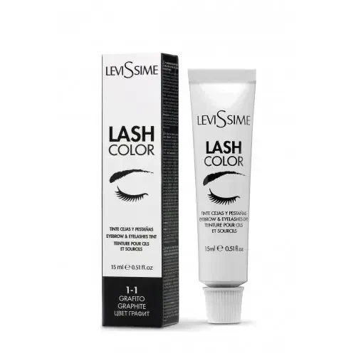 Фарба для брів та вій Графіт 1.1 LeviSsime Lash Color Graphite 15 мл - Фото 1 Фарба для брів та вій Графіт 1.1 LeviSsime Lash Color Graphite 15 мл - зображення 1