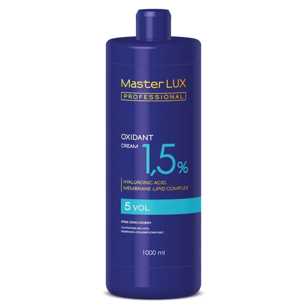 Крем-окислитель Master LUX professional 1,5% 1000 мл - Фото 1 Крем-окислитель Master LUX professional 1,5% 1000 мл - изображение 1
