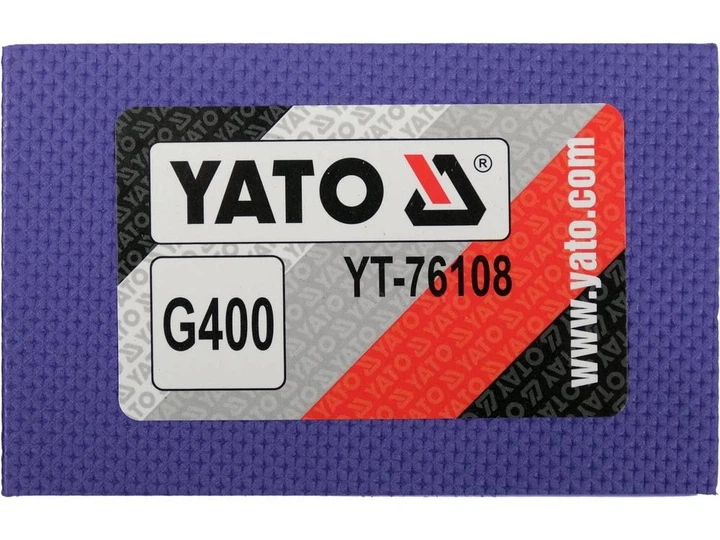 Губка абразивна, алмазна YATO YT-76105 для шліфування зі скла, граніту, кераміки: 90х60х30 мм., гранули G400 - Фото 3 Губка абразивна, алмазна YATO YT-76105 для шліфування зі скла, граніту, кераміки: 90х60х30 мм., гранули G400 - зображення 3