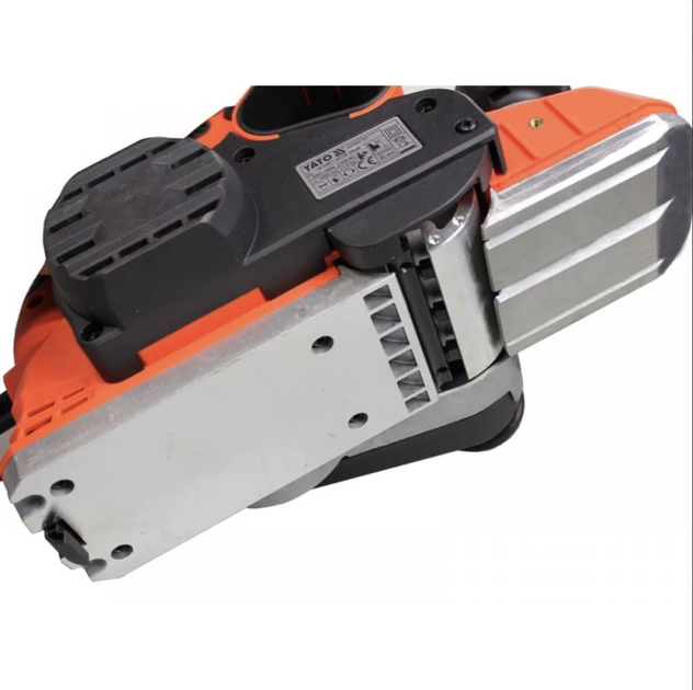 Электрорубанок ручной по дереву YATO YT-82140: P= 1050 Вт, платформа b= 82 мм, глуб. струг. - 0-3 мм - изображение 2