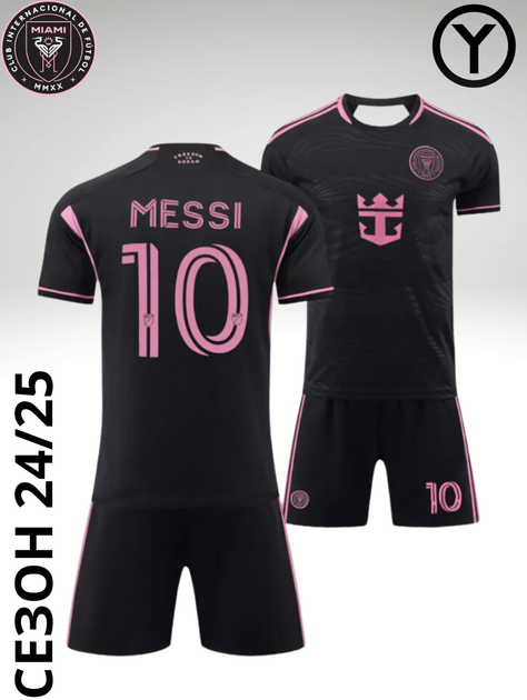 Форма футбольная детская Messi (Месси) 10 Интер Майами (Inter Miami) 2025, 20-115-125, черная - изображение 14