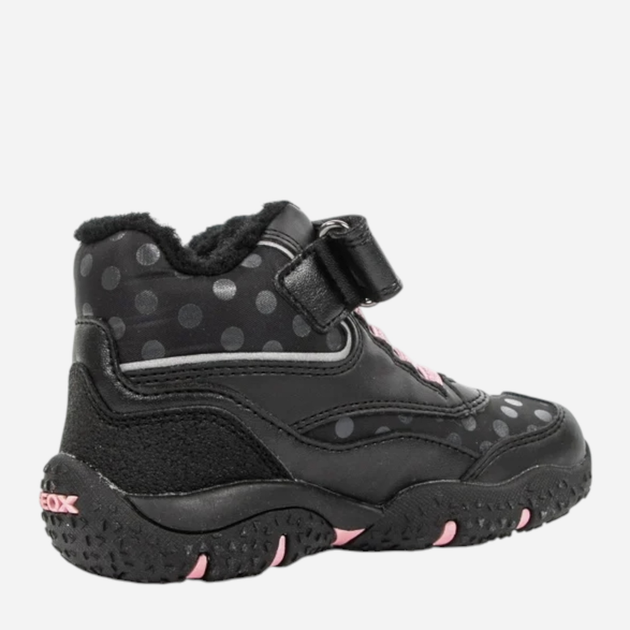 Дитячі зимові черевики для дівчинки Geox Sneakers B16H1A054FU-C0618 23 Чорні (8050036400468) - зображення 3