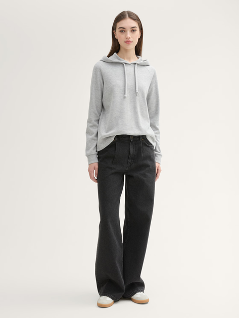 Худі жіноче Tom Tailor 1042827 S Сіре (4068127267474) - зображення 3