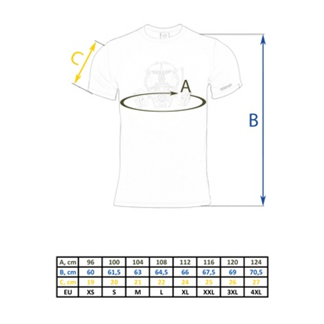 Футболка Pentagon Ageron Gas Mask Оливкова 3XL - зображення 2
