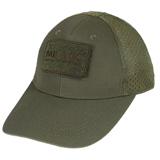 Бейсболка MIL-TEC Net Baseball Cap Olive с сеткой - изображение 1