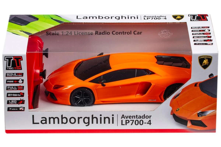 Машинка на дистанційному управлінні Tec-Toy Lamborghini Aventador LP 700-4 Orange (5700134713290) - зображення 1