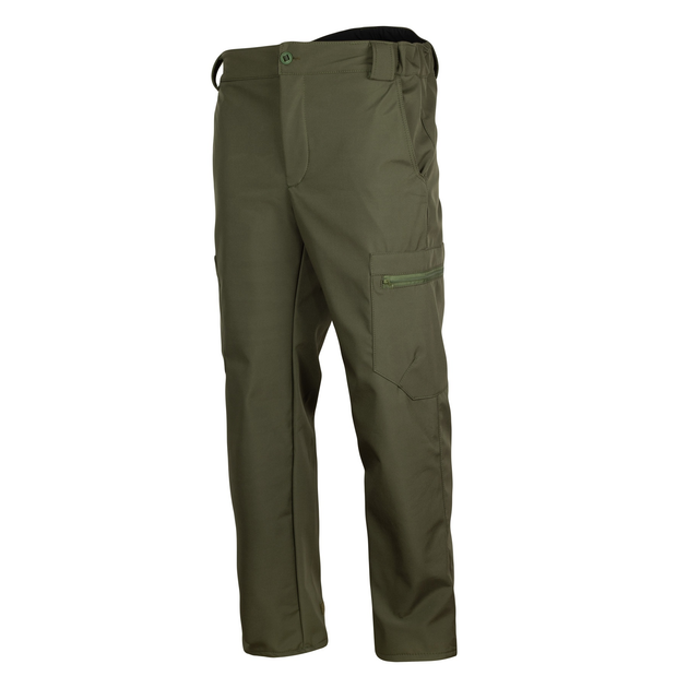 Штани зимние Vik-Tailor SoftShell Olive 50 - изображение 1