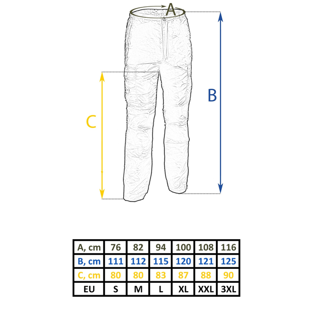 Штани зимові MIL-TEC US MA1 Thermal Pants Olive S - зображення 2