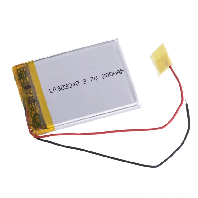 LiPo 300 mAh, 3,7V, 3x30x40мм LiPower аккумулятор литий-полимерный LP303040 - Фото 1 LiPo 300 mAh, 3,7V, 3x30x40мм LiPower аккумулятор литий-полимерный LP303040 - изображение 1