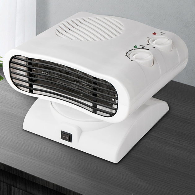 Тепловентилятор поворотный 90° RAF Fan Heater 2000W до 22 кв.м Обогреватель электрический, 3 режима Белый - изображение 3
