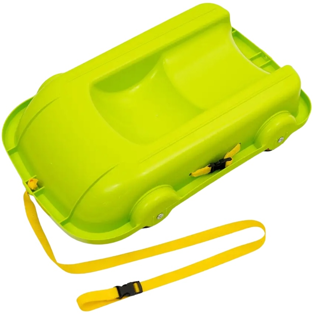 Санки-ледянка Doloni на колесах 49 х 78 см Салатовые (06550/1 (green)) - изображение 1