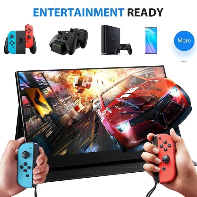 Портативний ультратонкий 2K монітор Sibolan 17.3" 2560*1440 IPS QHD - изображение 5
