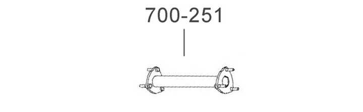 Проставка переходник заменитель катализатора Lanos Bosal (700-251) Bosal (700251) - изображение 1