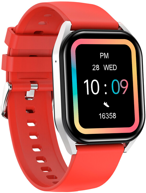 Смарт-часы Canyon Chatter SW-58 BT-CALL Silver Red (CNS-SW58RR) - изображение 3