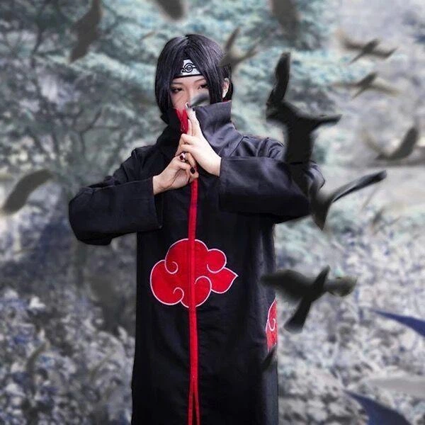 Набор Плащ Зецу Акацуки с повязкой и кольцом из аниме Наруто / Naruto XS (100028ЗXS) - изображение 7
